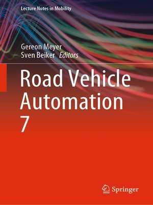 cover image of Road Vehicle Automation 7